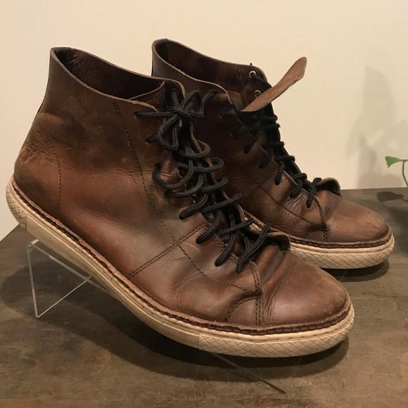 Frye Other - Frye Greene Lace Up Sneaker Shoes Cognac Brown